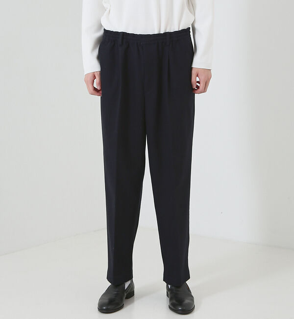 ABAHOUSE「【30/2 強撚ツイル】ワンタック イージー ワイドパンツ / スラックス」|その他|