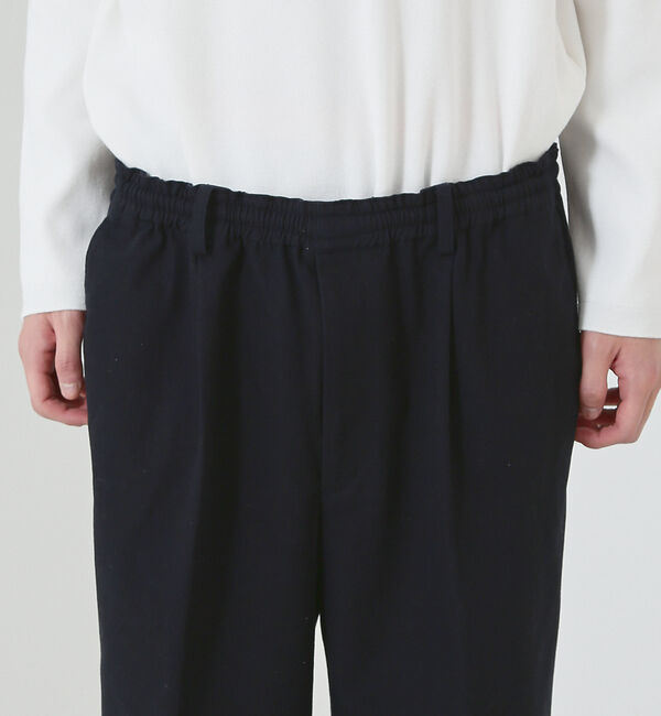 ABAHOUSE「【30/2 強撚ツイル】ワンタック イージー ワイドパンツ / スラックス」|その他|