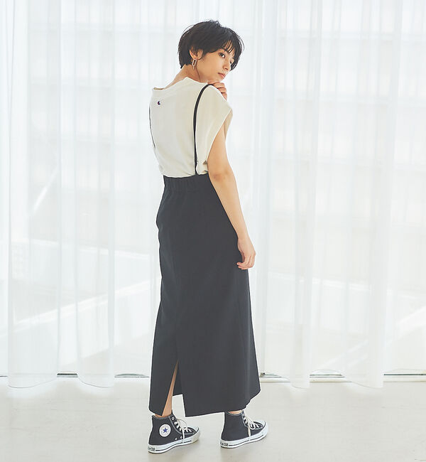 Rouge vif「【XSサイズ展開】【ロングセラー】サスペンダータイトスカート」|スカート|