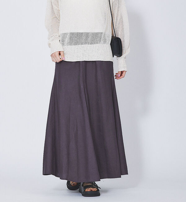 Rouge vif「レーヨンリネンフレアスカート」|スカート|