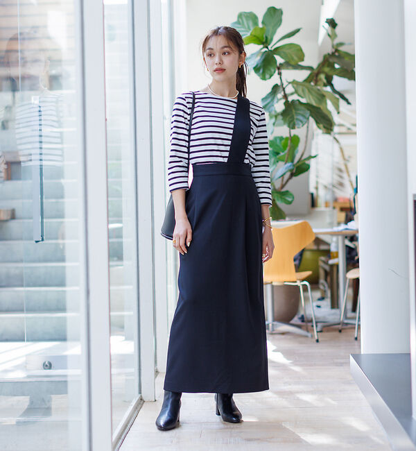 Rouge vif「【セットアップ対応】アシメトリー サスペンダー付きスカート」|スカート|