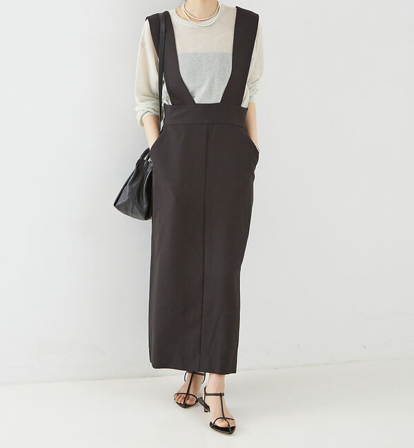 Rouge vif「【一部店舗限定】ストレッチサスペンダージャンパースカート」|スカート|