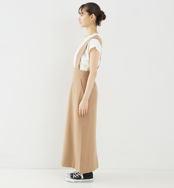 Rouge vif「【一部店舗限定】ストレッチサスペンダージャンパースカート」|スカート|