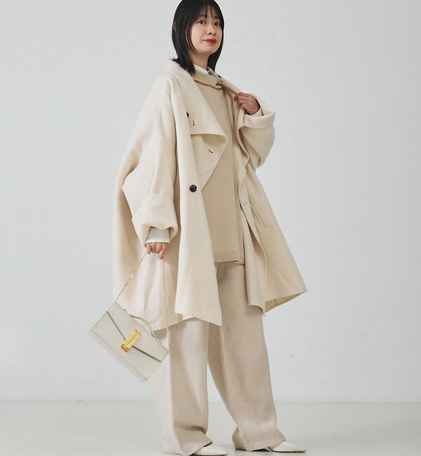 Rouge vif「【2サイズ展開】ウール混変形リバーコート」|その他|