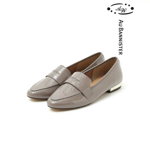 AU BANNISTER「【晴雨兼用】生活防水ローファー」|レインシューズ|グレージュ