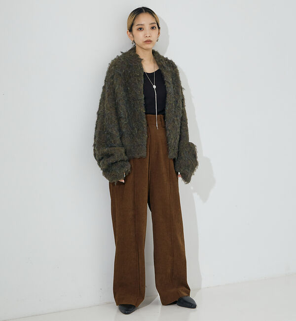 NOMINE「イエティ2WAYニットブルゾン」|カーディガン|