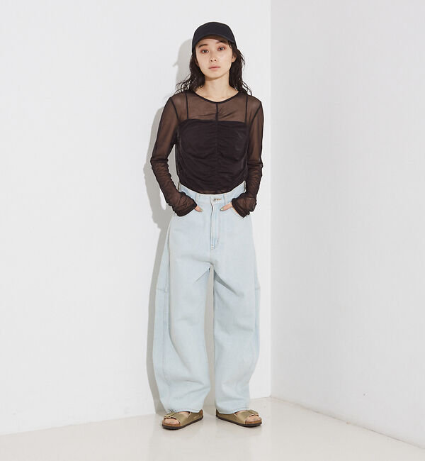 NOMINE「フロントシャーリング シアー ロンT」|Tシャツ・カットソー|