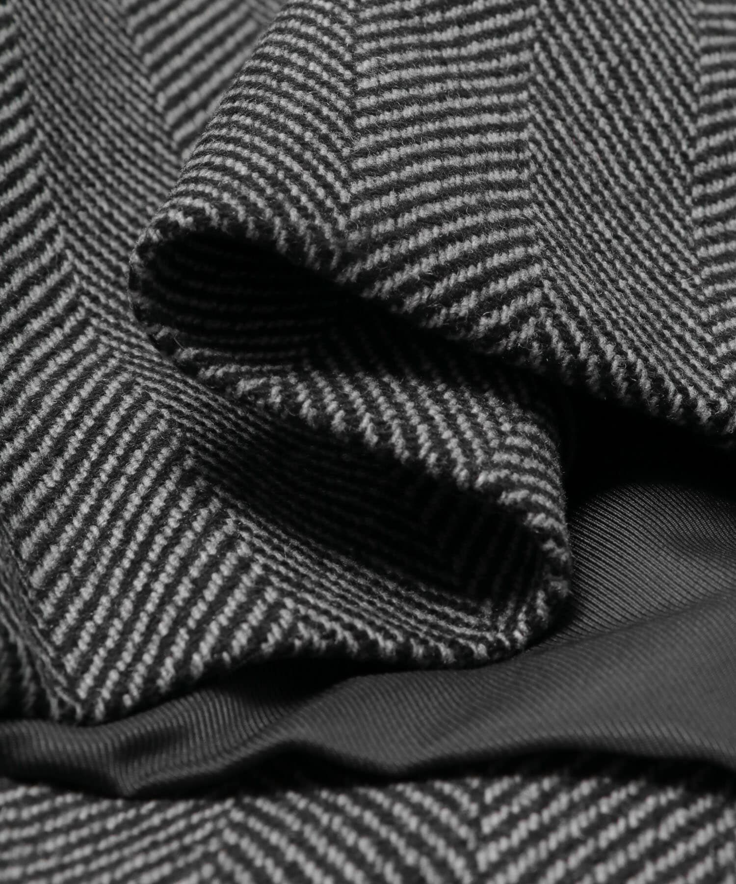 URBAN RESEARCH「WINDPROOF TWEED HALF COAT」|ノーカラーコート|