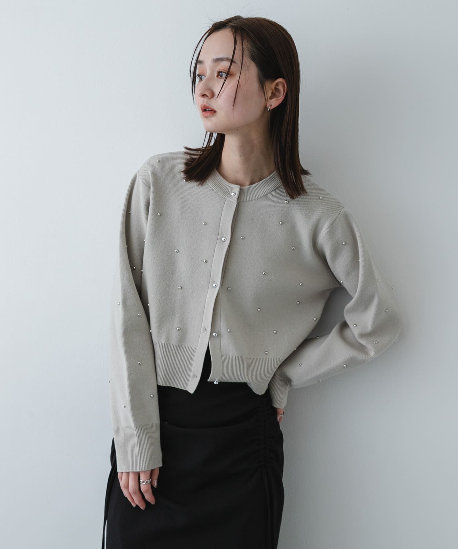 SENSE OF PLACE by URBAN RESEARCH「『洗濯可』ボールビーズカーディガン」|カーディガン|