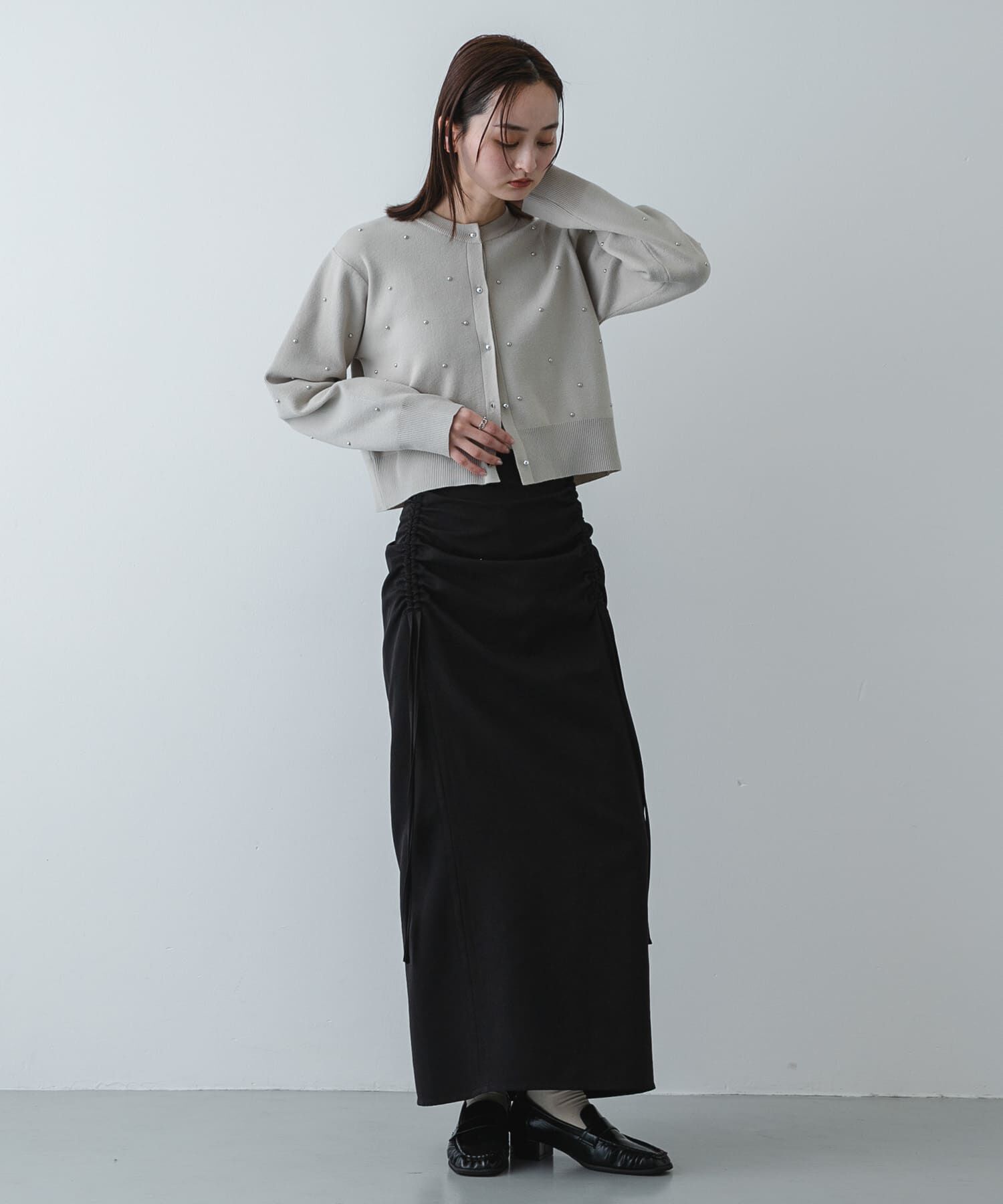 SENSE OF PLACE by URBAN RESEARCH「『洗濯可』ボールビーズカーディガン」|カーディガン|