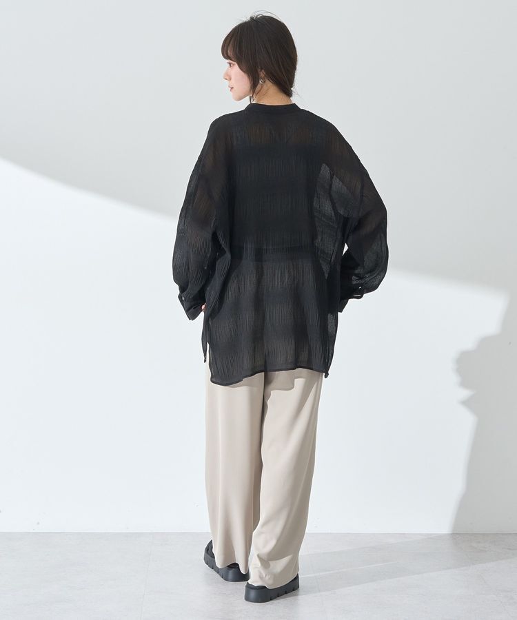 earth music&ecology「マジョリカプリーツレギュラーシャツ」|シャツ・ブラウス|