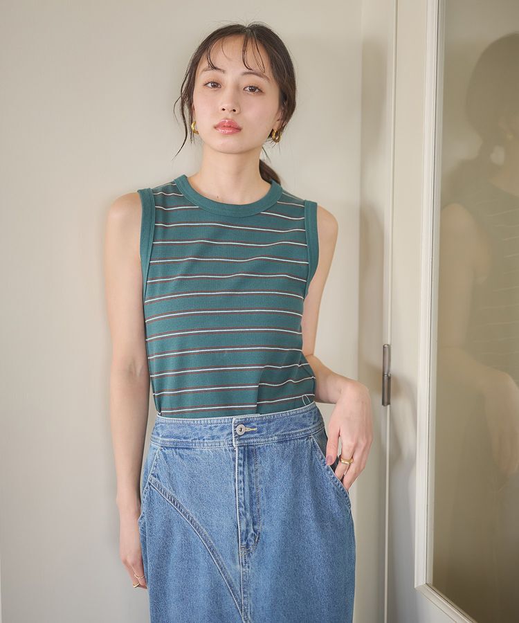 earth music&ecology「リブタンクトップ」|インナー|