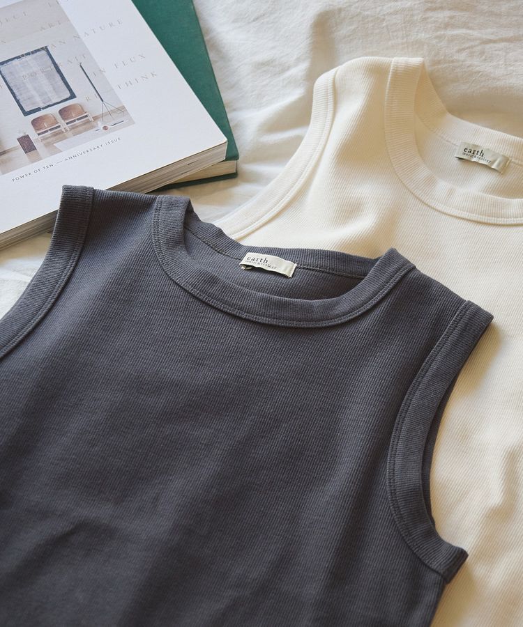 earth music&ecology「リブタンクトップ」|インナー|