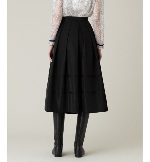 LOULOU WILLOUGHBY「【LOULOU WILLOUGHBY】リボントリミングタックスカート」|フレア|