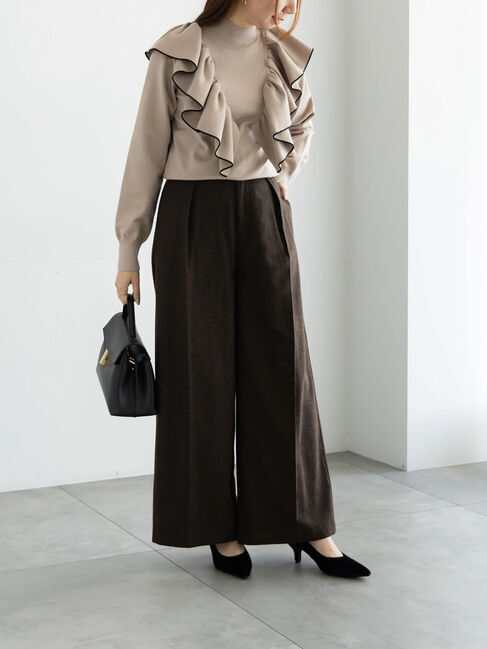 Te chichi「【宮本茉由着用】ツイードワイドパンツ」|その他|