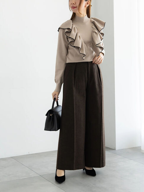 Te chichi「【宮本茉由着用】ツイードワイドパンツ」|その他|