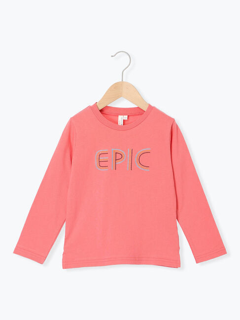 Samansa Mos2 Lagom「ステッチロゴロンT」|Tシャツ・カットソー|