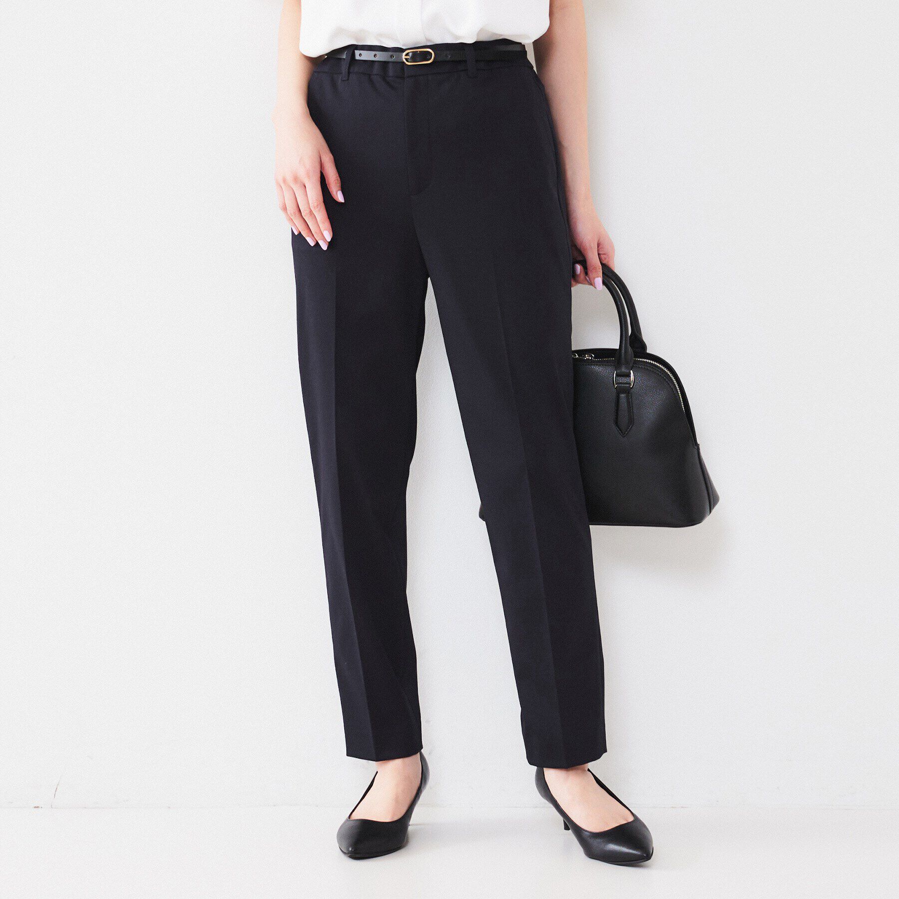 UNTITLED「【通勤スーツ】コットン混ジャージ テーパードパンツ」|その他|