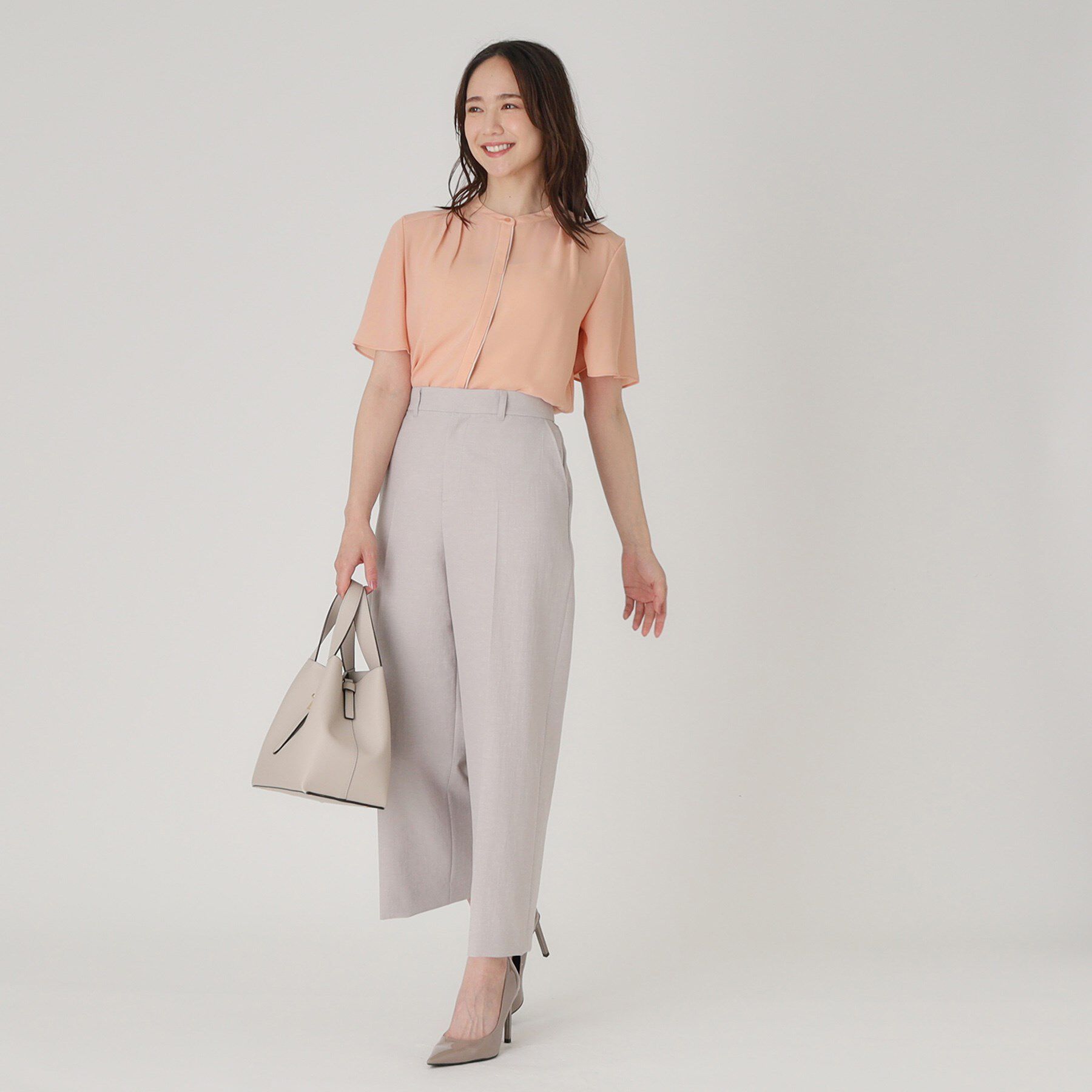 COUP DE CHANCE「【洗える】配色デザインのブラウス」|シャツ・ブラウス|