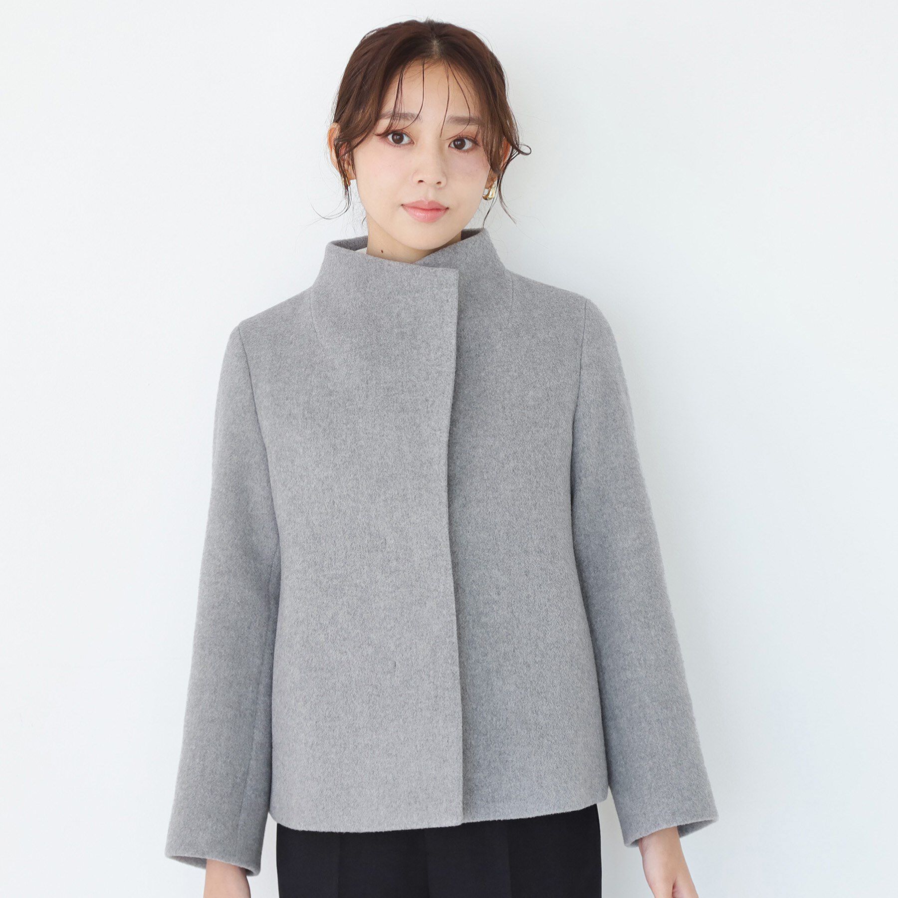 COUP DE CHANCE「【日本製】スタンドカラーのショート丈コート」|その他|