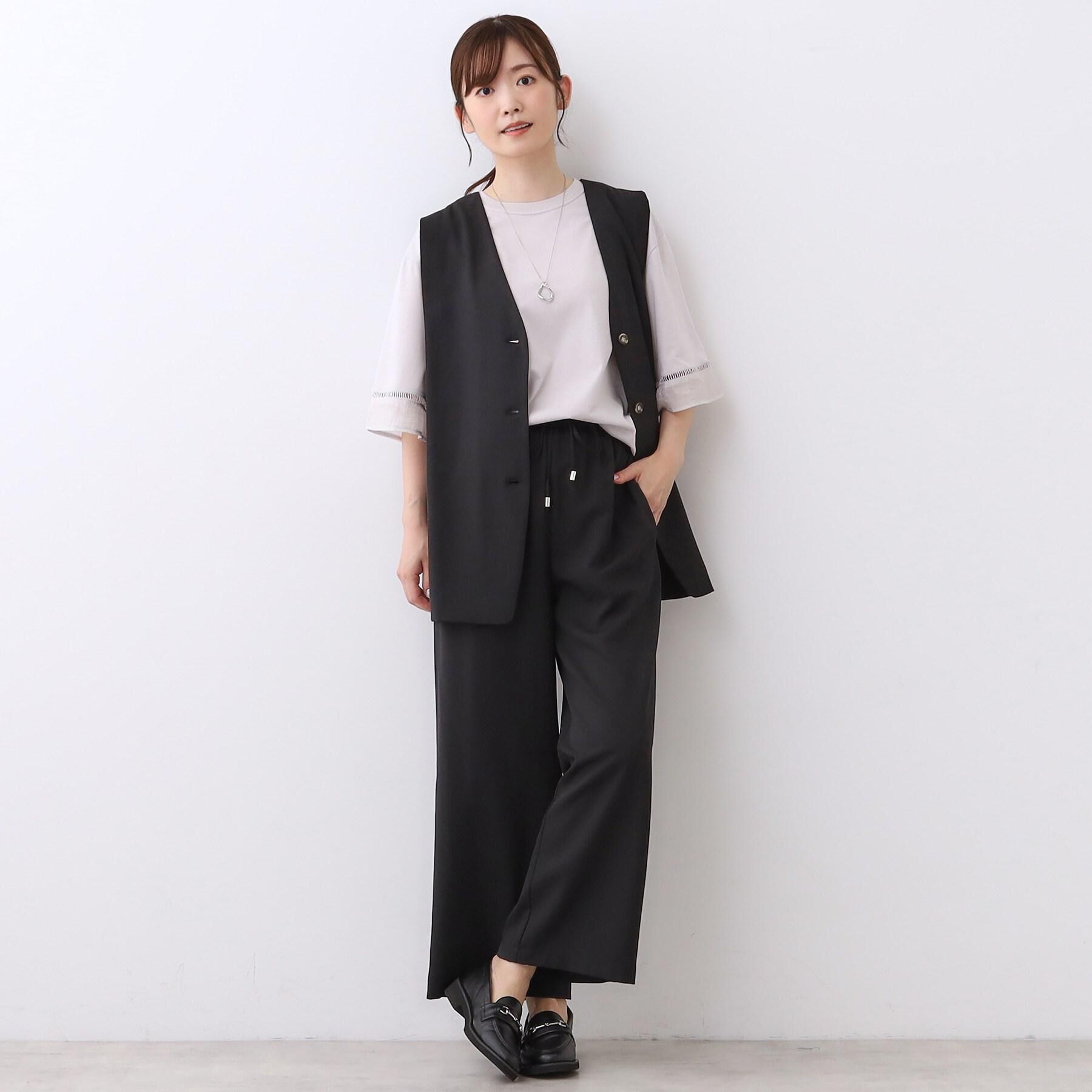 Reflect「【ウエスト総ゴム／セットアップ／単品使いOK◎】ベスト＋ストレートパンツセット」|スーツ|