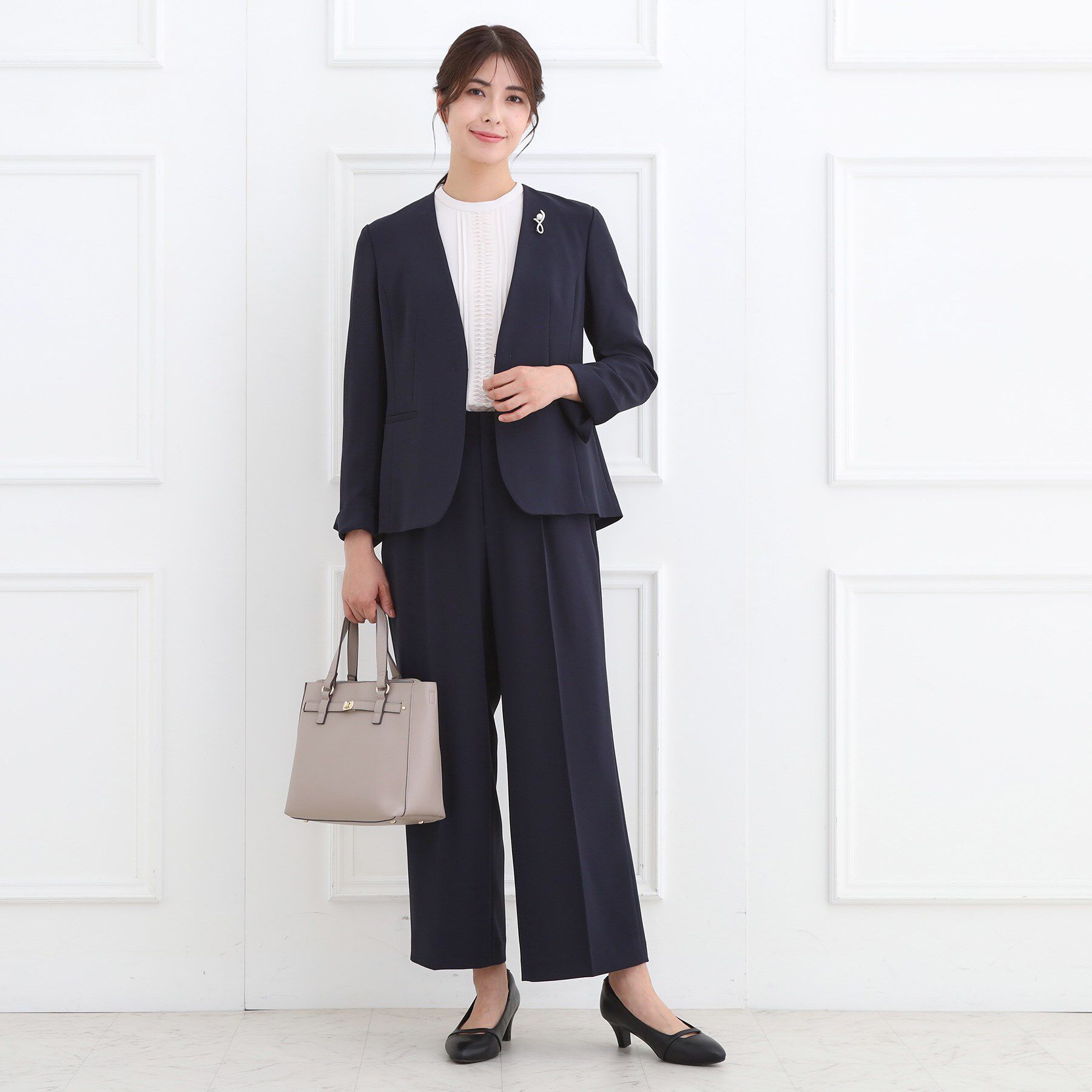 Reflect「【お仕事に◎】スタンドネックブラウス」|シャツ・ブラウス|