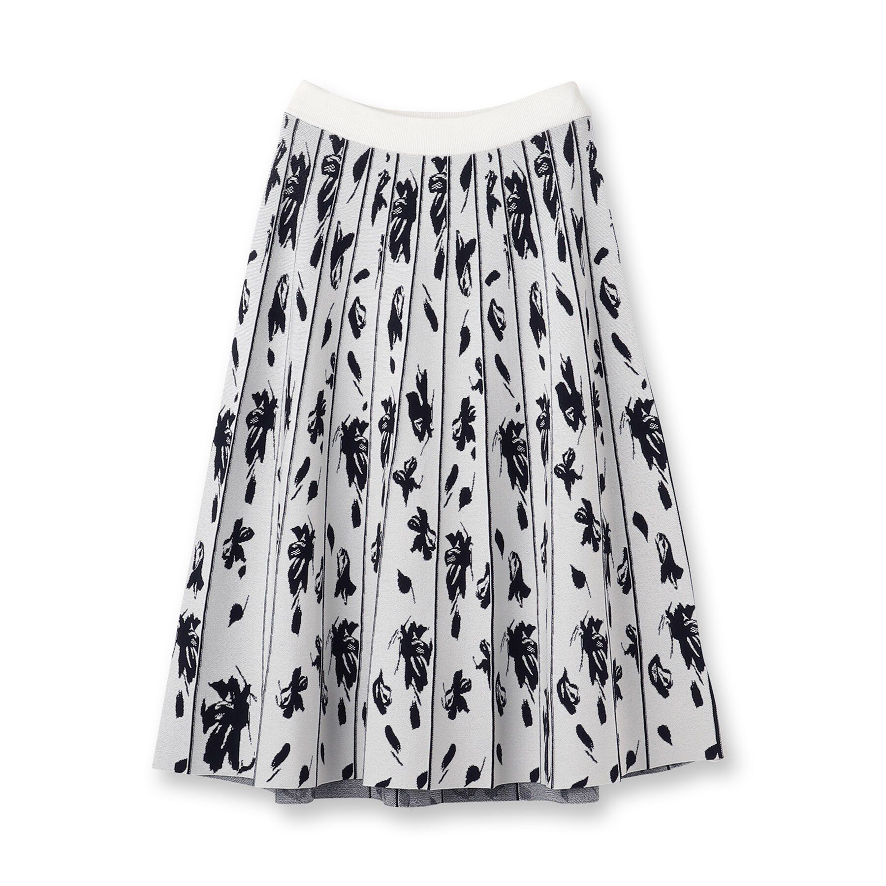 Reflect「【セットアップ可】ダブルジャカードニットフレアスカート」|スカート|