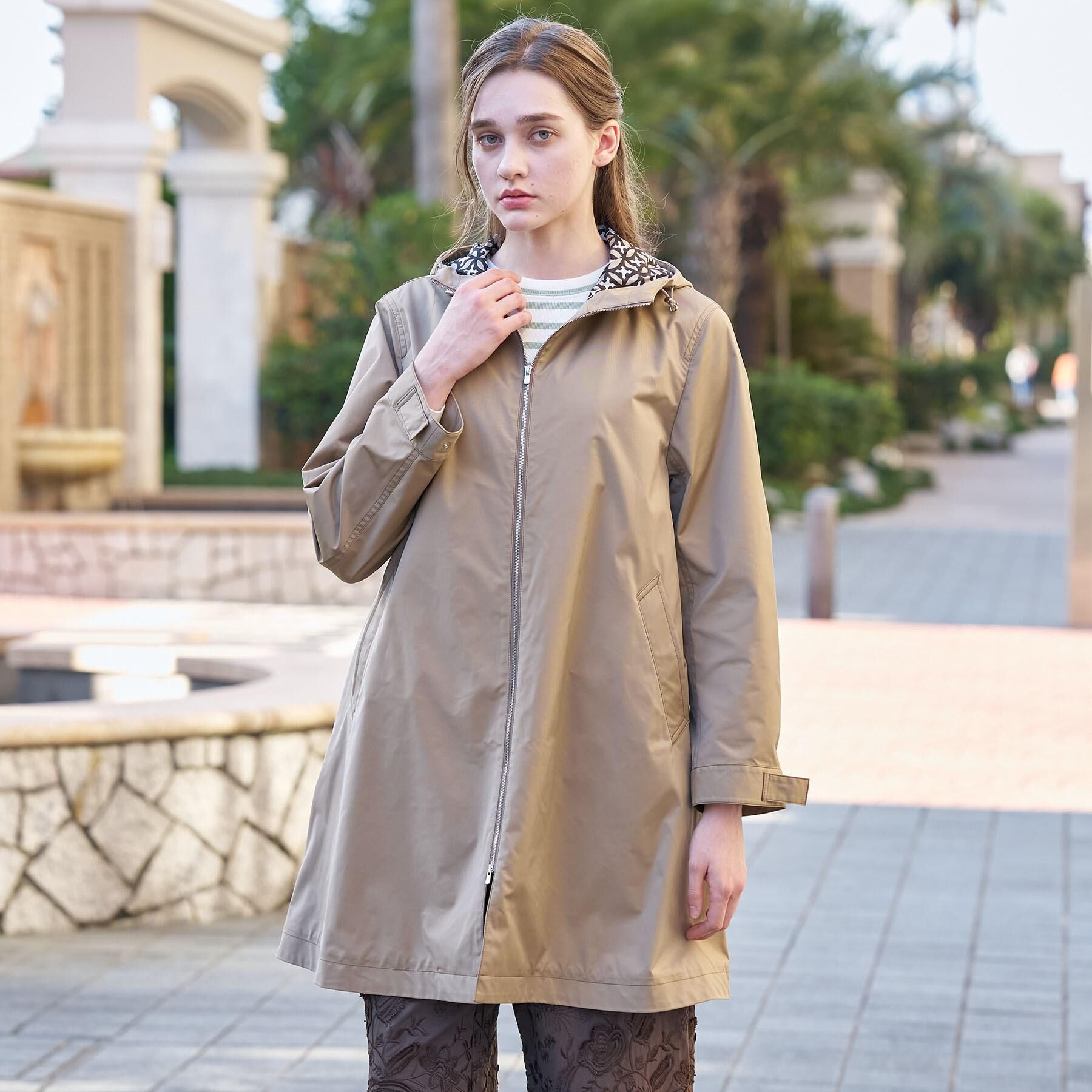 DRESSTERIOR「【ウォッシャブル/撥水素材】撥水フーテッドツイルコート」|その他|