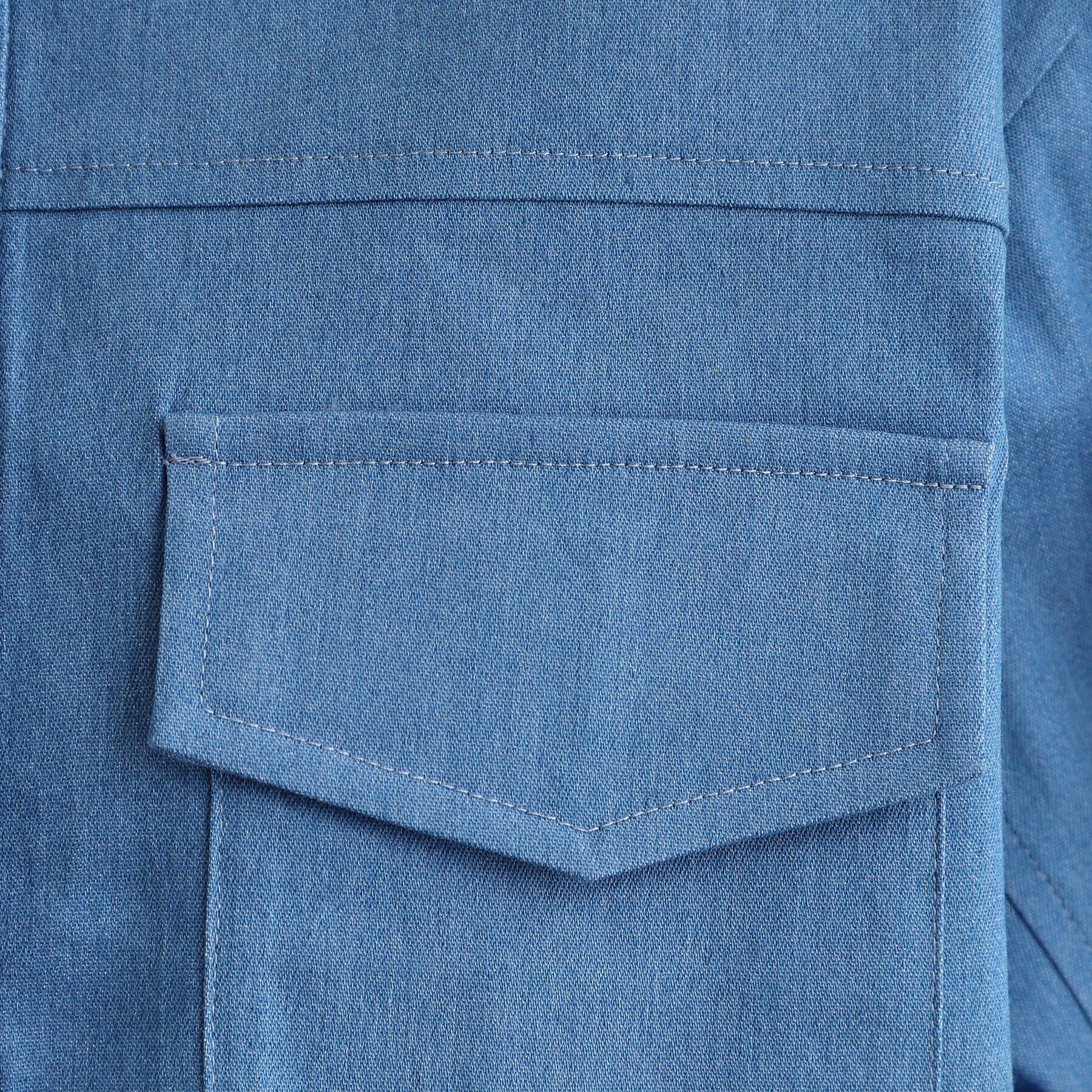 grove「ライトデニムノーカラージャケット」|デニムジャケット|