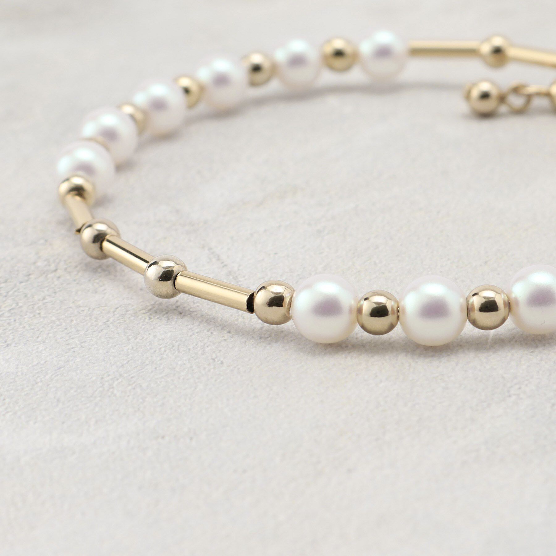 grove「メタルパール調ワイヤーブレス」|ブレスレット・バングル|