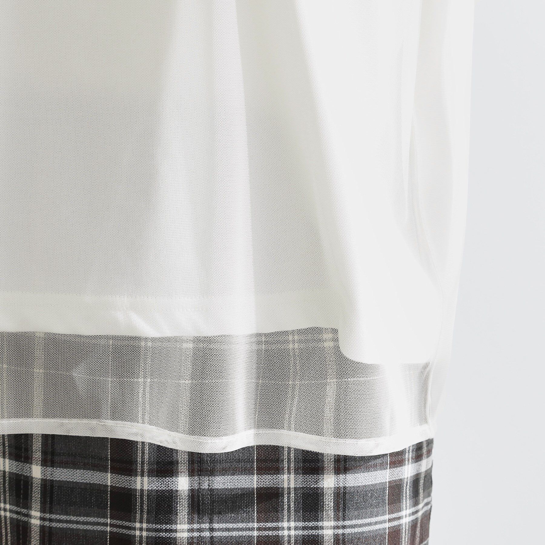 grove「ラフだけどおしゃれ　チュールレイヤードTシャツ」|Tシャツ・カットソー|