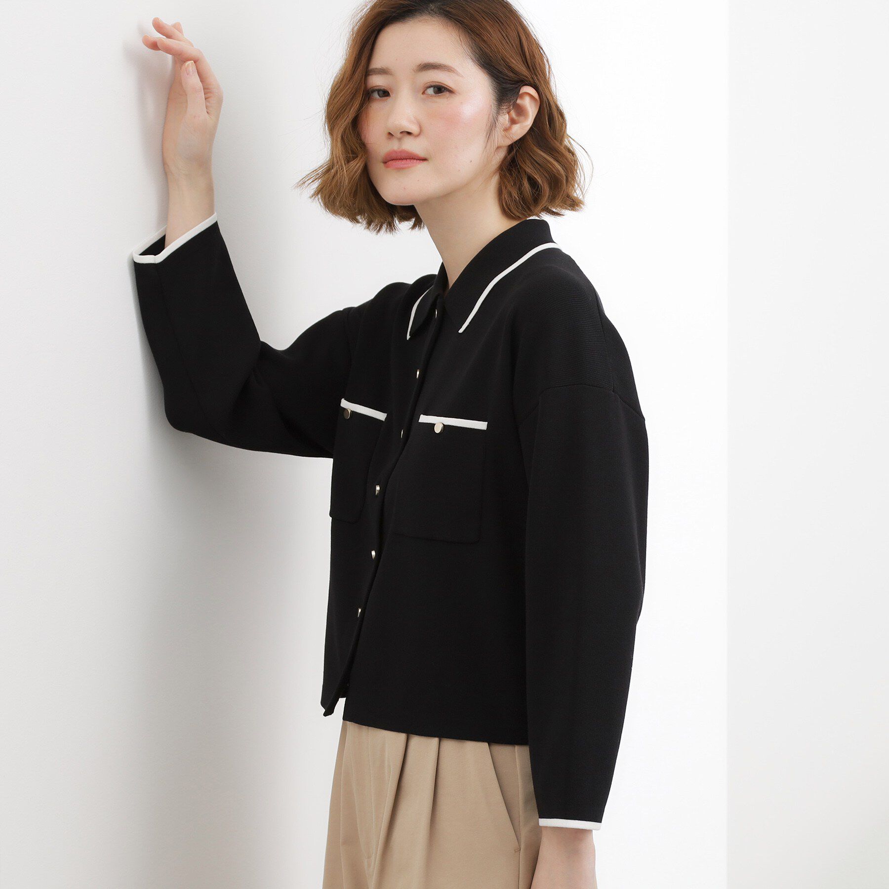 grove「一枚でも羽織でも！大人のTOPS風カーディガン」|カーディガン|