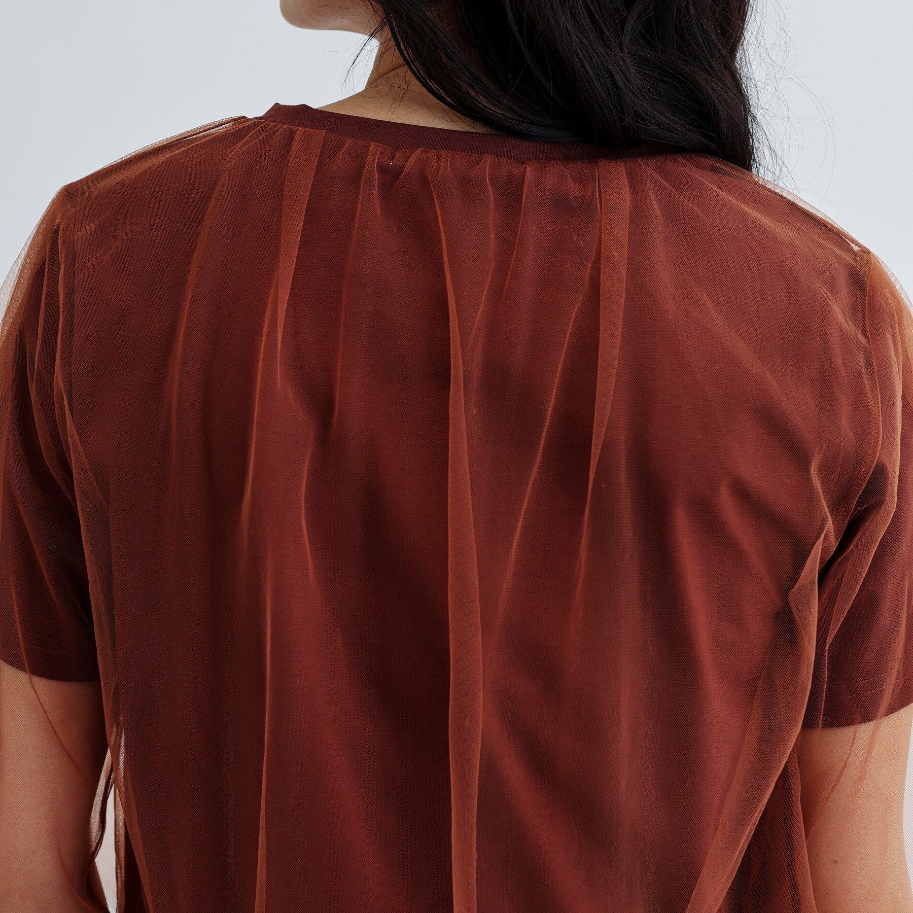 GALLEST「レイヤードチュールトップス」|Tシャツ・カットソー|