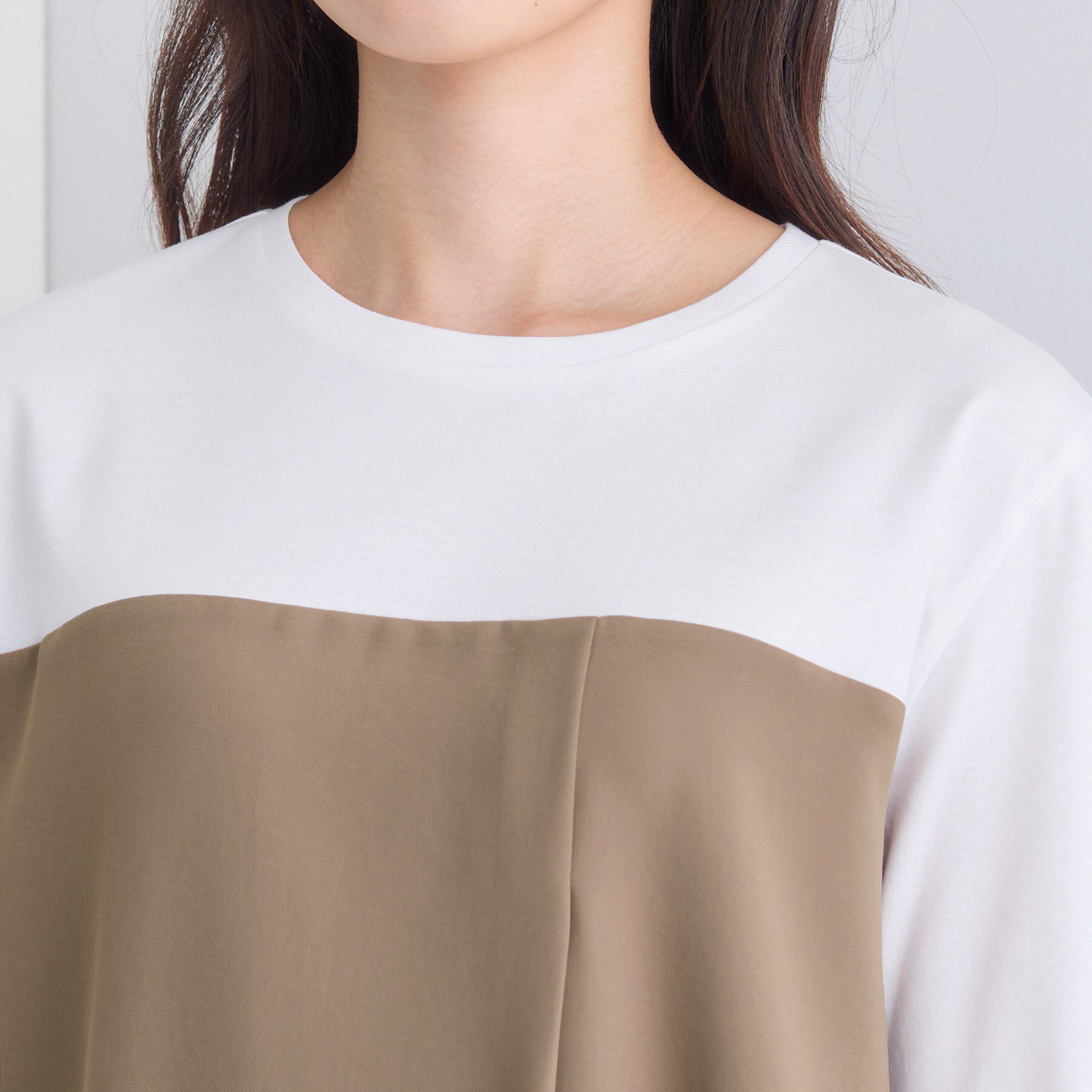 INDIVI「【セットアップ可能】ビスチェレイヤード風トップス」|Tシャツ・カットソー|