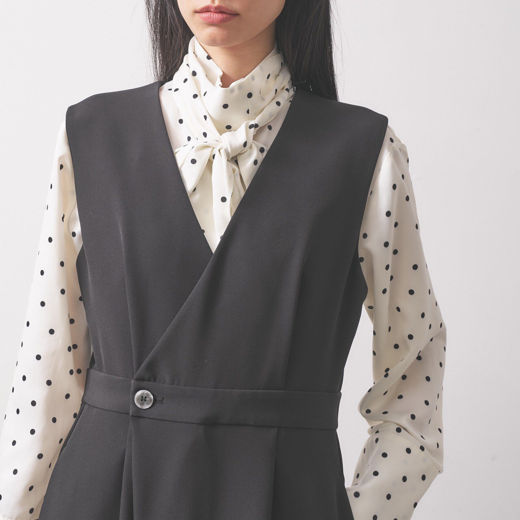 GALLEST「【オケージョン／セレモニー／セットアップ可能】ダブルクロスサロペット」|オールインワン|