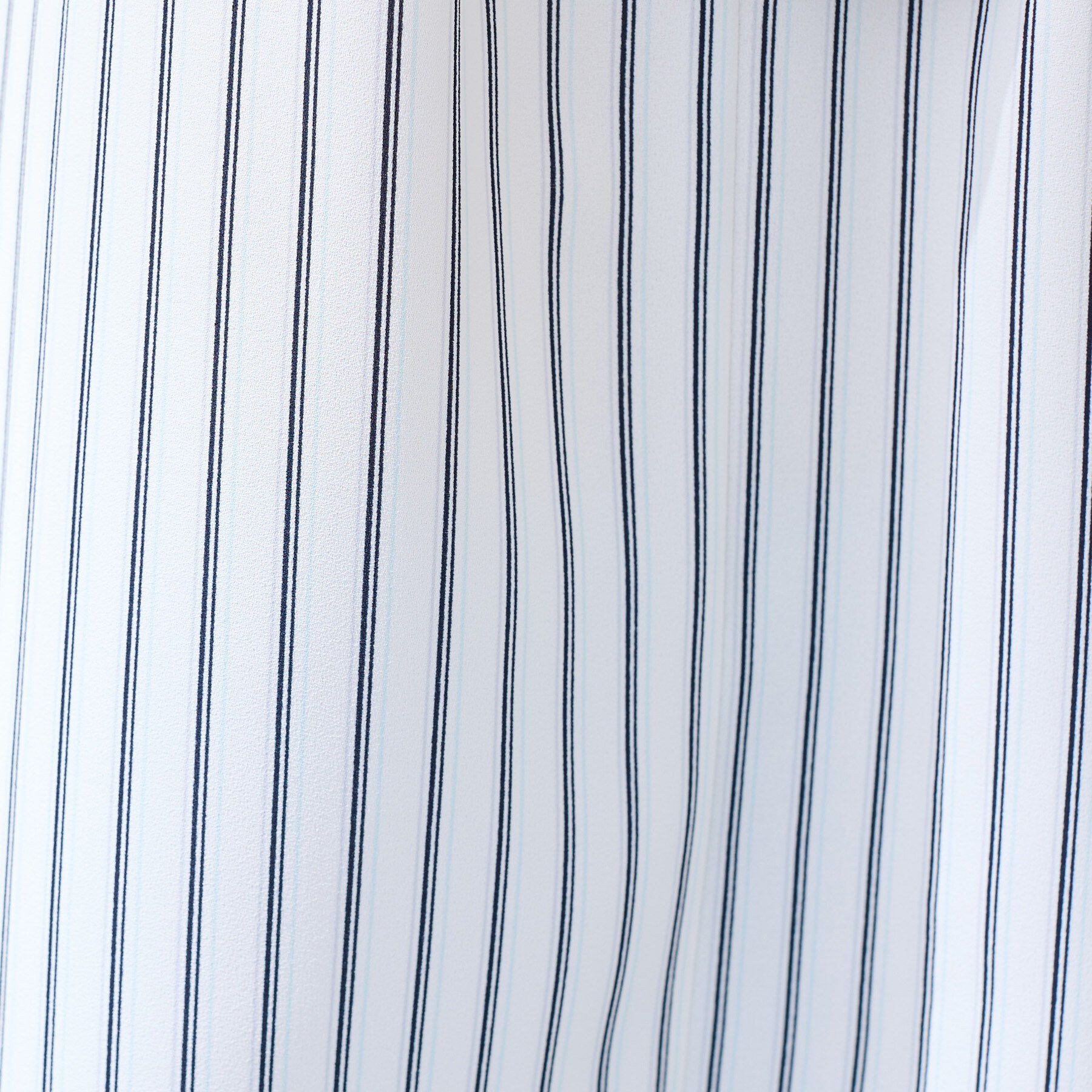 INDIVI「【洗える／UVケア】ストライプ柄＆無地 ボウタイ風 半袖ブラウス」|シャツ・ブラウス|