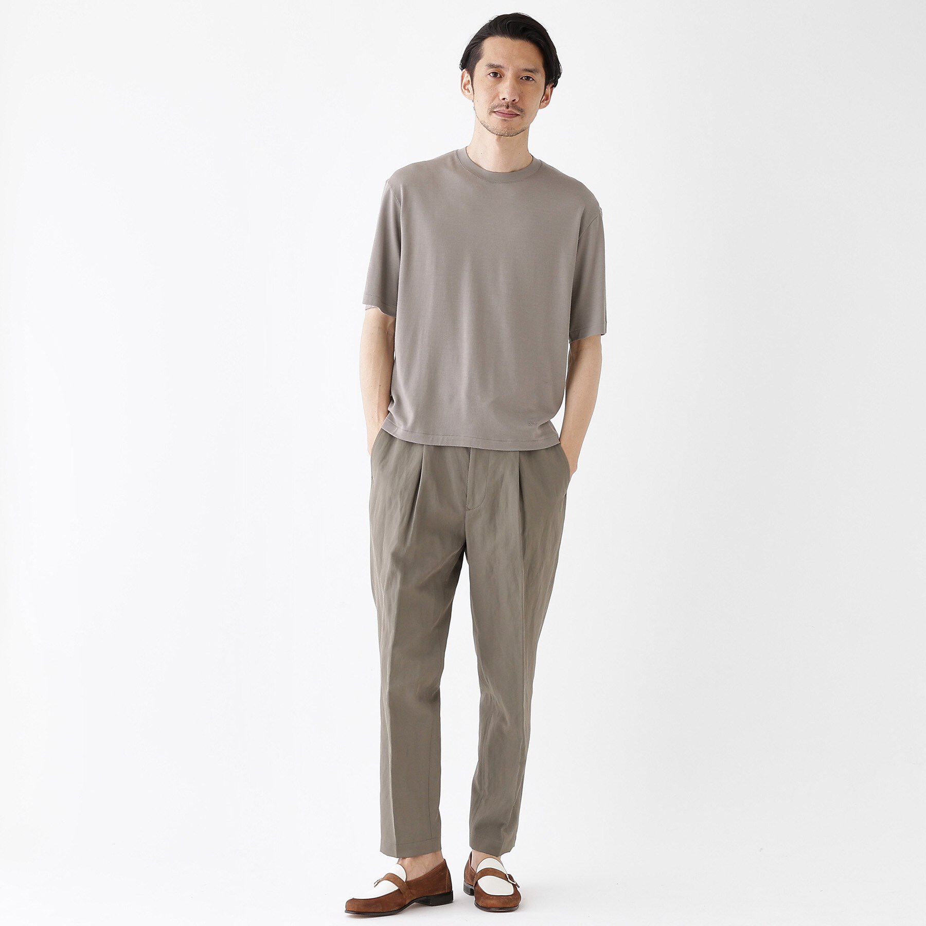 TAKEO KIKUCHI「【THE FLAGSHIP】メリノウール天竺Tシャツ」|Tシャツ・カットソー|