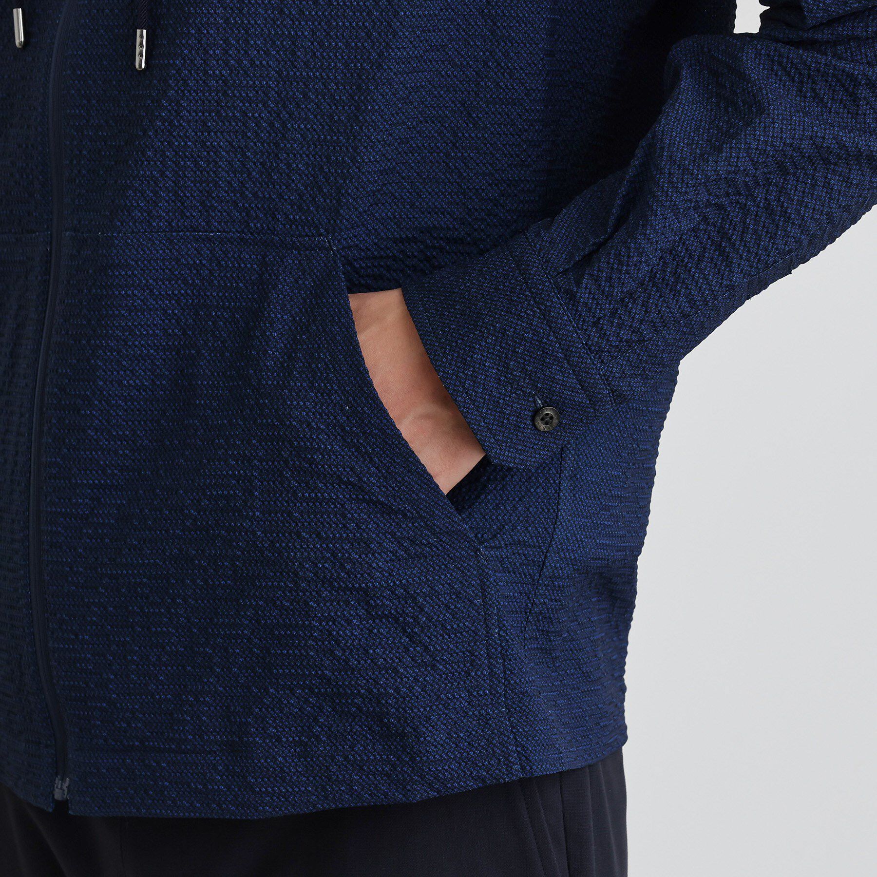 TAKEO KIKUCHI「【軽羽織】リップル プリント シャツパーカ」|パーカー|