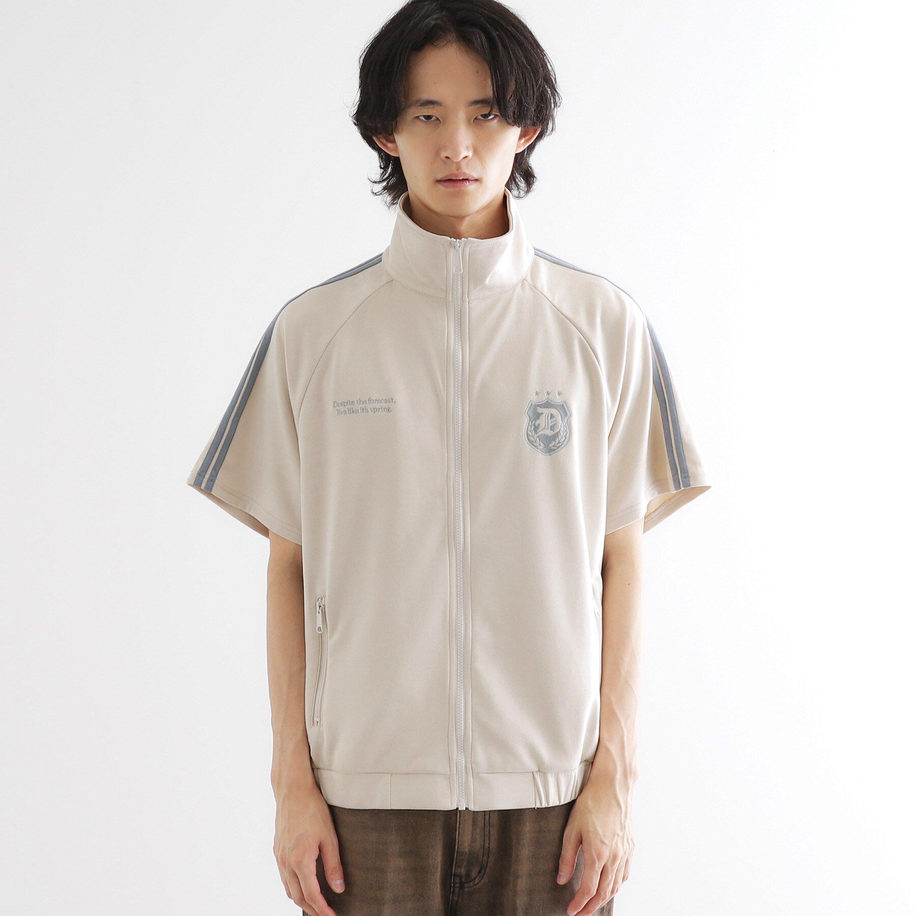 tk.TAKEO KIKUCHI「スエードライクトラックジャケット」|ブルゾン・スタジャン|