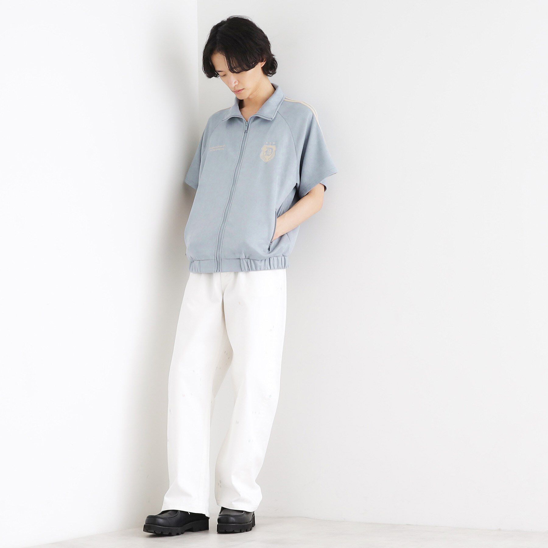 tk.TAKEO KIKUCHI「スエードライクトラックジャケット」|ブルゾン・スタジャン|