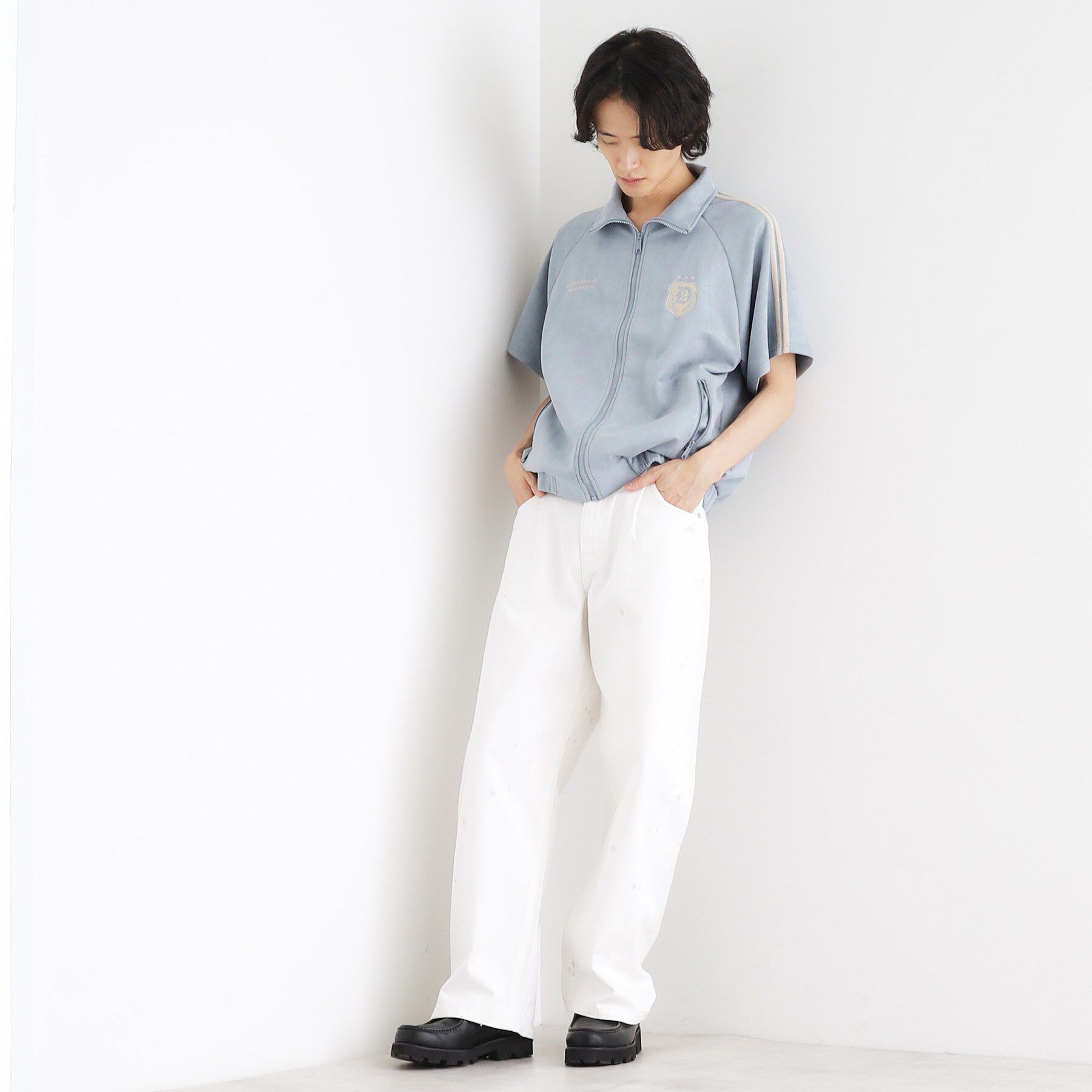 tk.TAKEO KIKUCHI「スエードライクトラックジャケット」|ブルゾン・スタジャン|