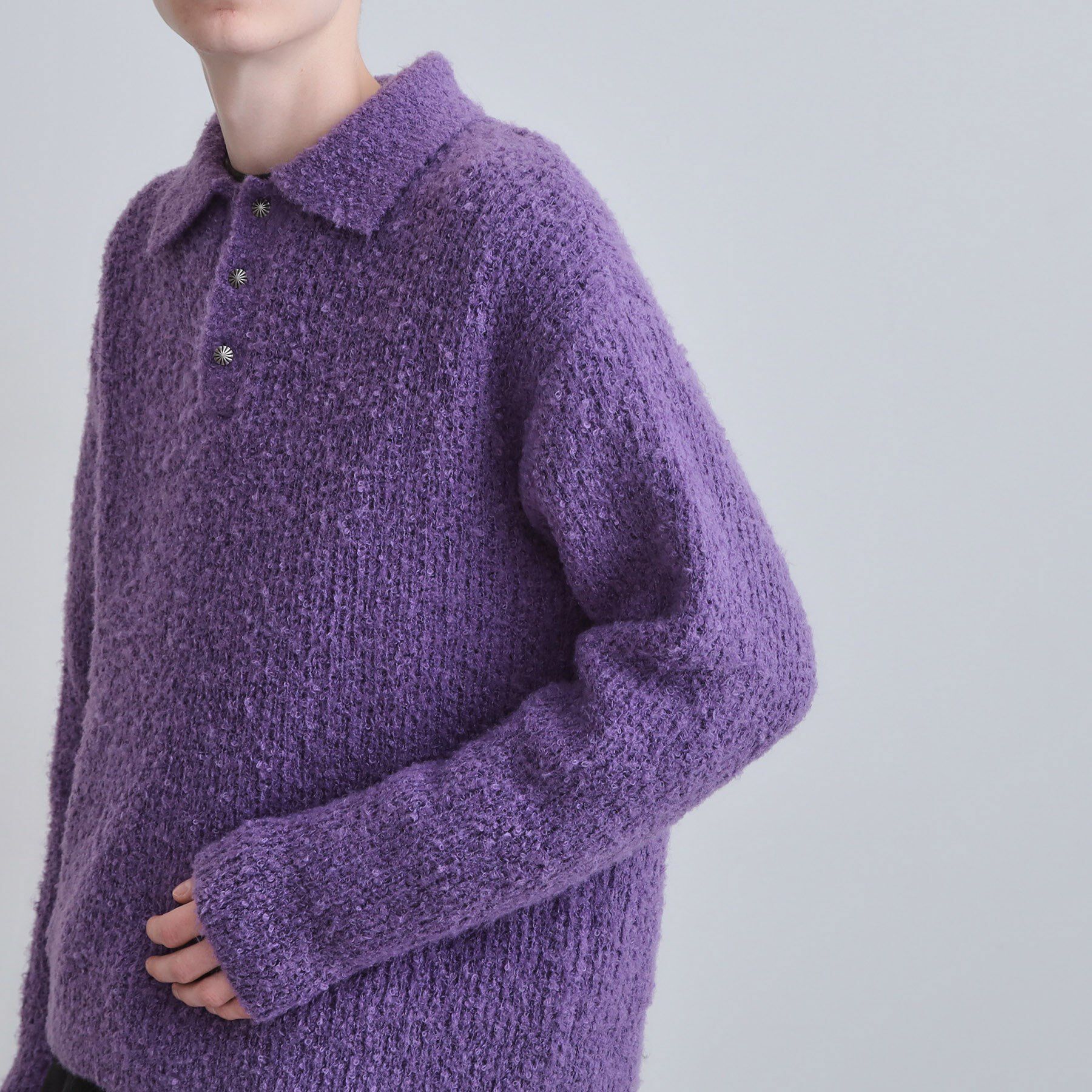 tk.TAKEO KIKUCHI「ブークレニットポロシャツ」|ニット・セーター|