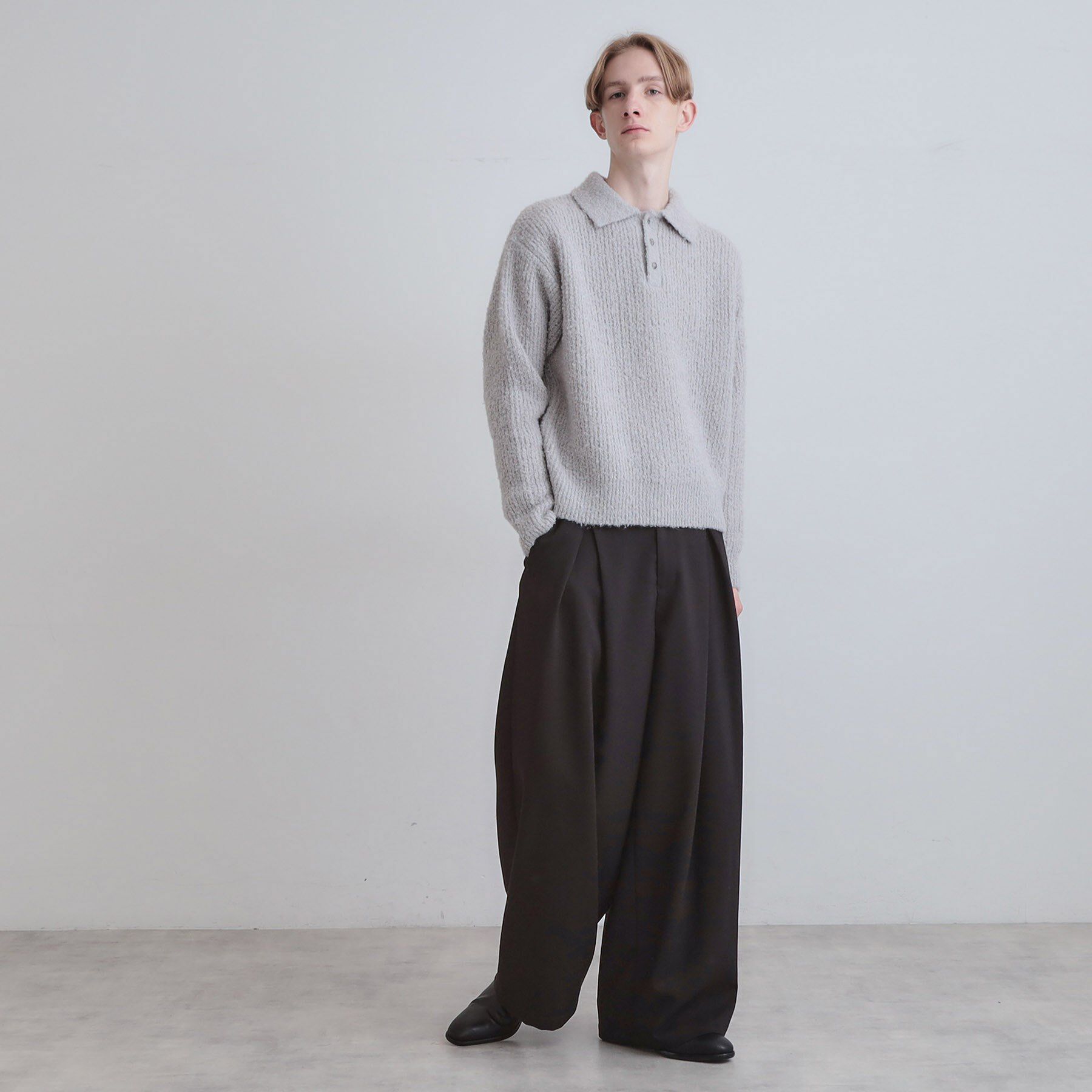 tk.TAKEO KIKUCHI「ブークレニットポロシャツ」|ニット・セーター|