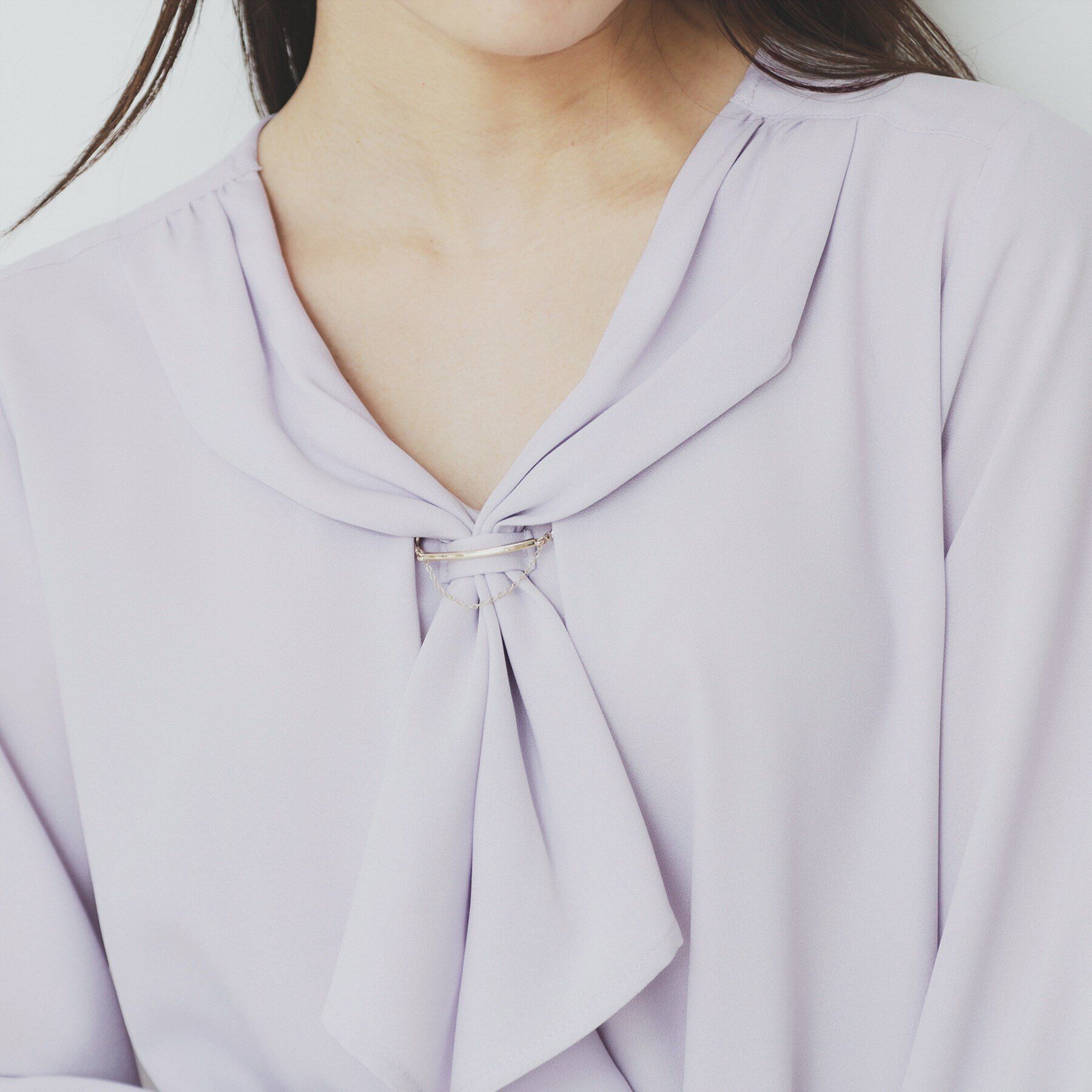 index「ストレッチラッフルボウタイブラウス【洗濯機洗い可/防シワ】」|シャツ・ブラウス|