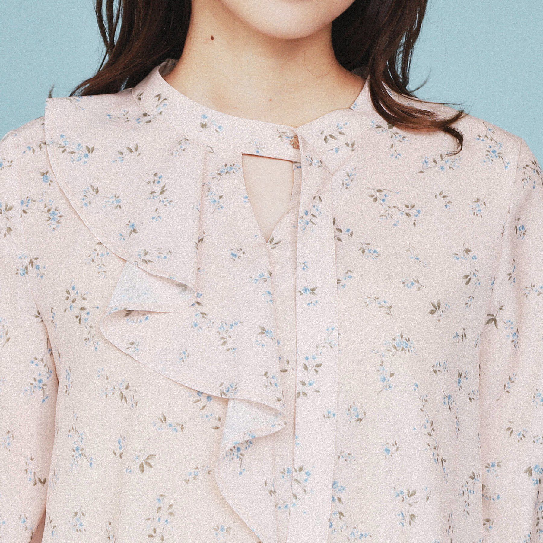 index「フラワーフリルボウタイブラウス【洗濯機洗い可】」|シャツ・ブラウス|