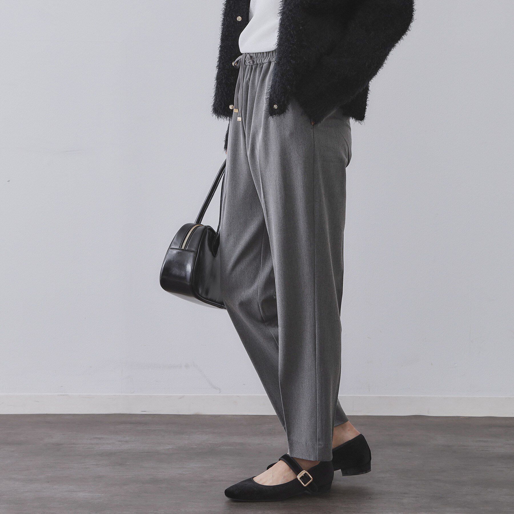 OPAQUE.CLIP「ウォームタッチ イージーテーパードパンツ【洗濯機洗OK/ストレッチ】」|その他|