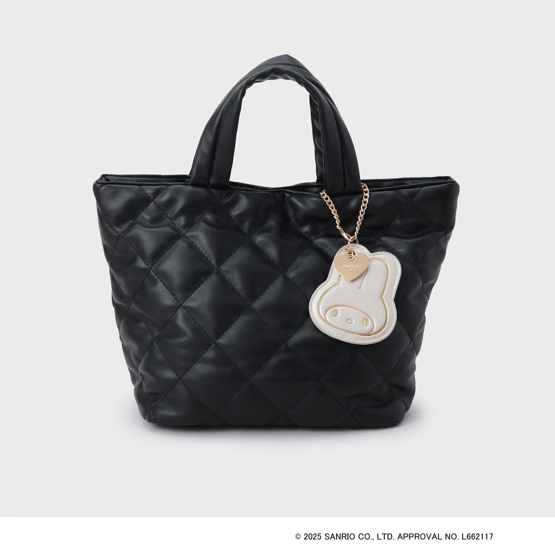 OPAQUE.CLIP「【マイメロディ】キルティングミドルトートバッグ」|トートバッグ|ブラック(019)