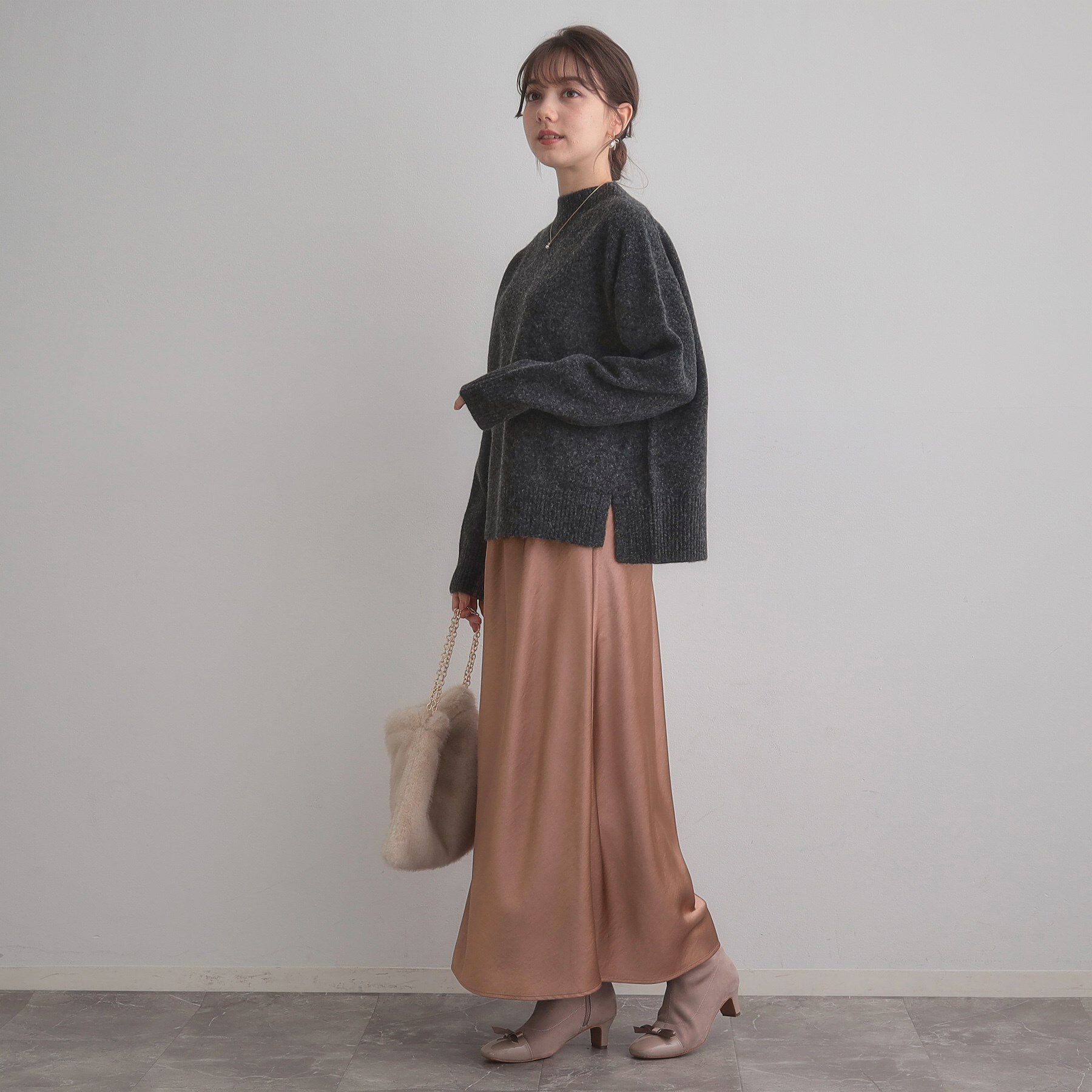 Couture broach「シルキーヘビーサテンスカート」|スカート|