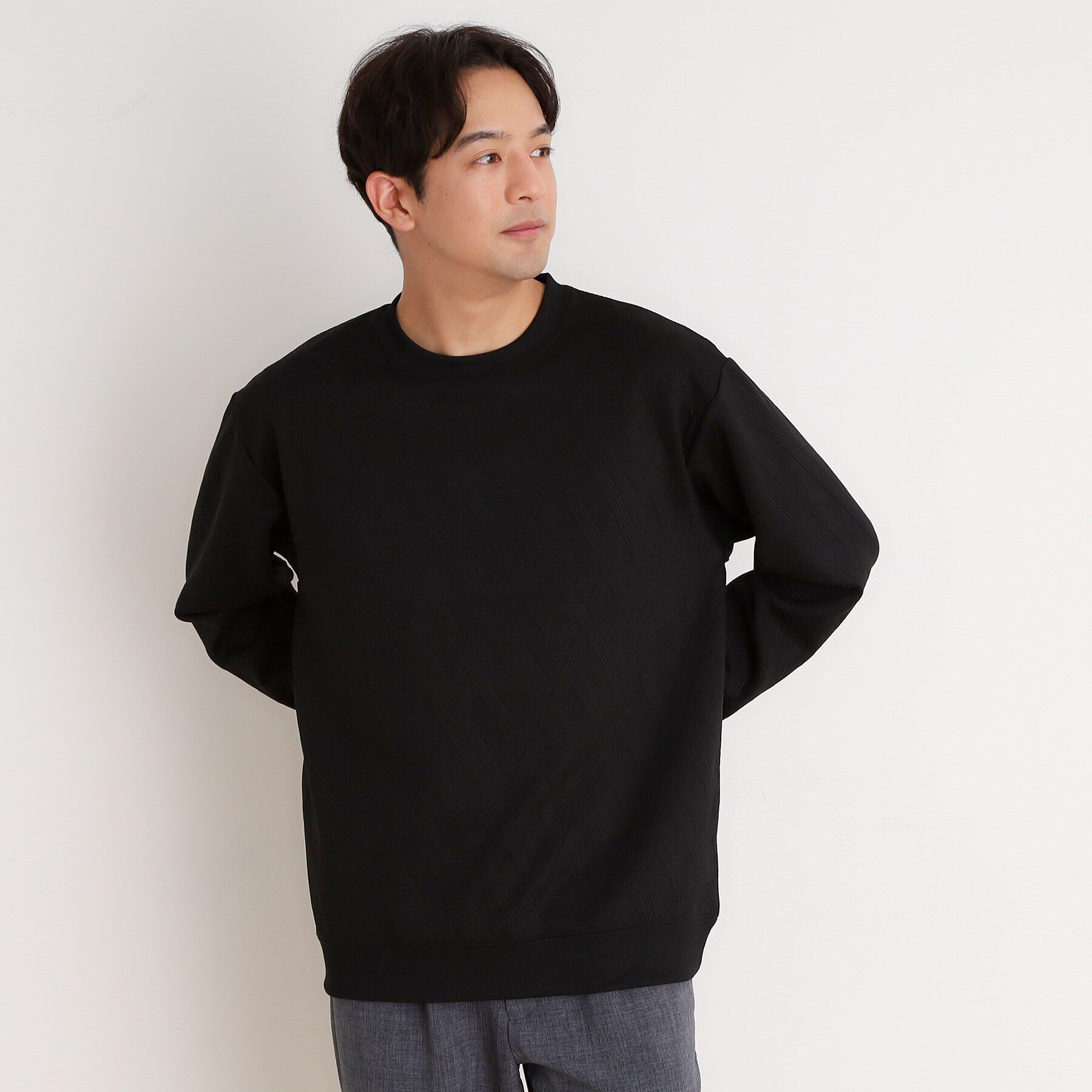 THE SHOP TK「リンクススウェットプルオーバー」|パーカー|ブラック(019)