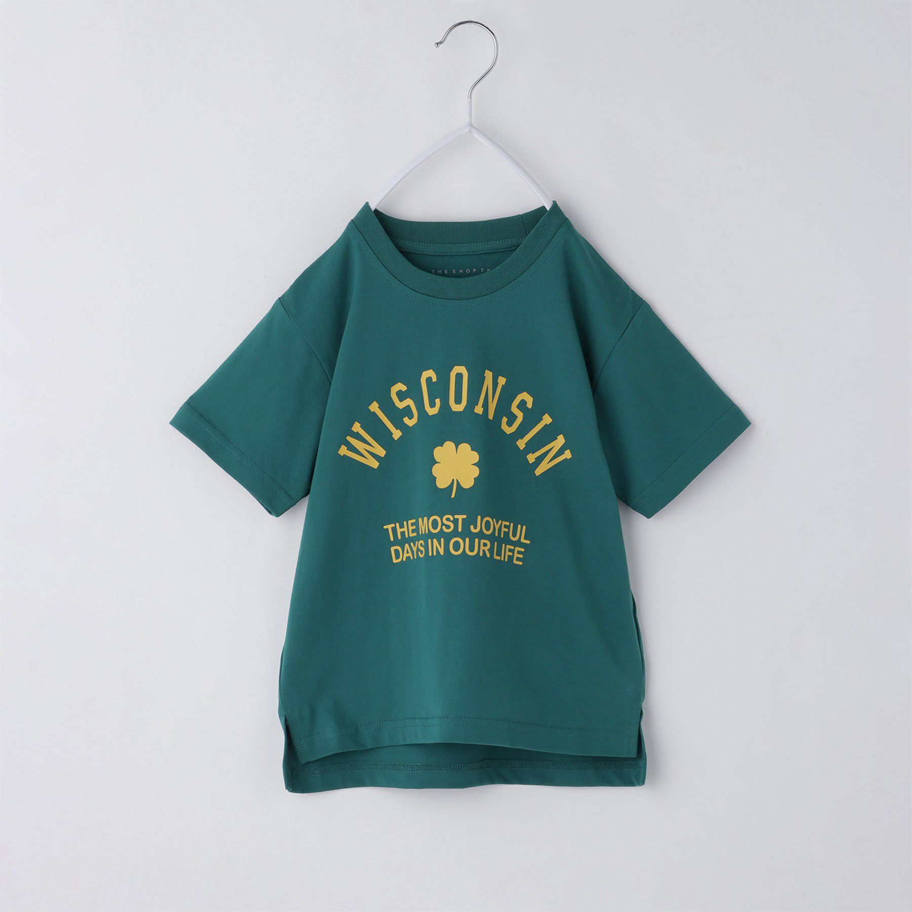 THE SHOP TK「【110－160/6色展開】コットン半袖Tシャツ/洗濯機OK」|Tシャツ・カットソー|グリーン(022)